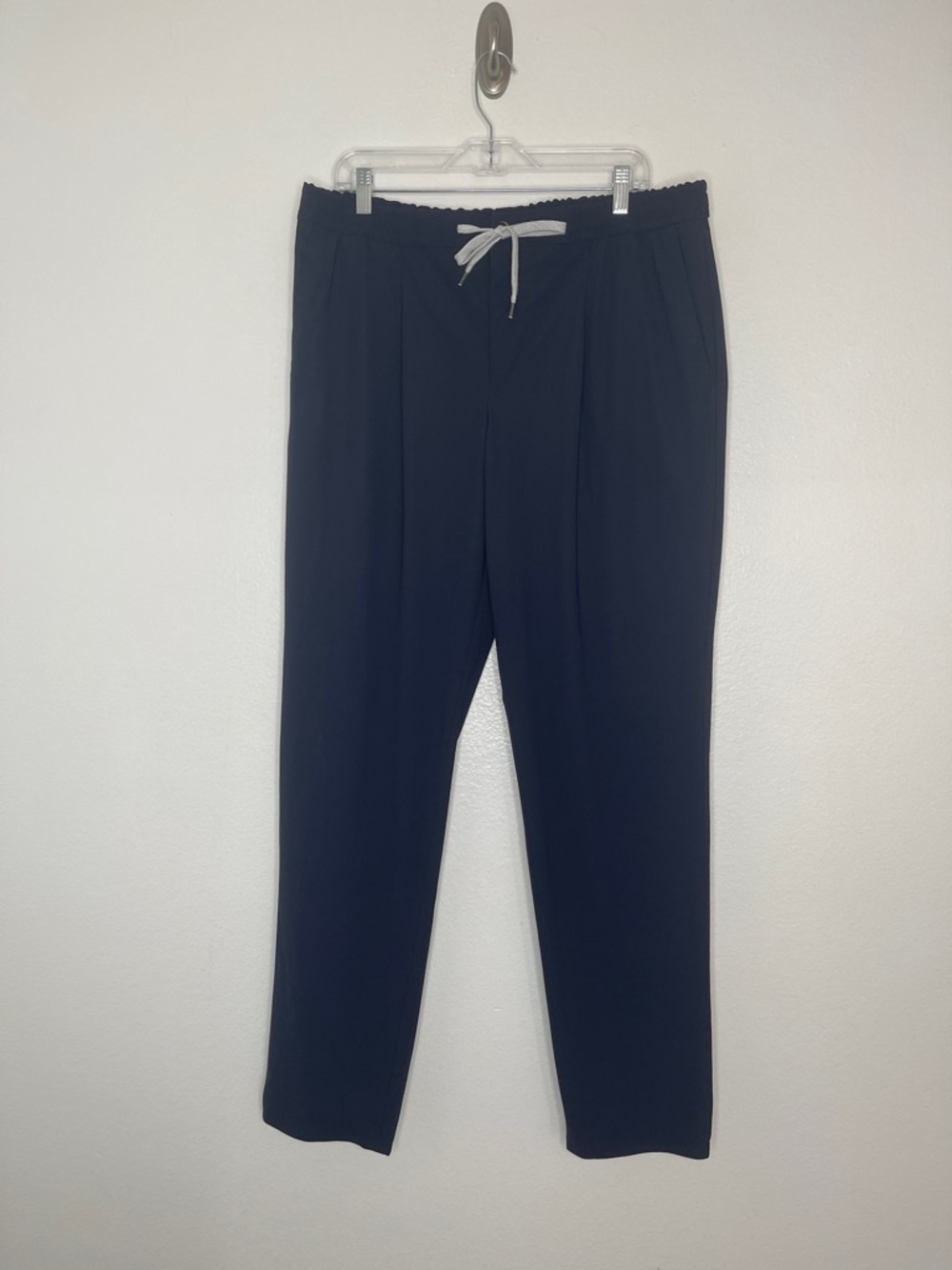 Pt Torino Men's Rebel Fit Navy Elastic Waist Kinetic Fabric Pants Size 52 US 36